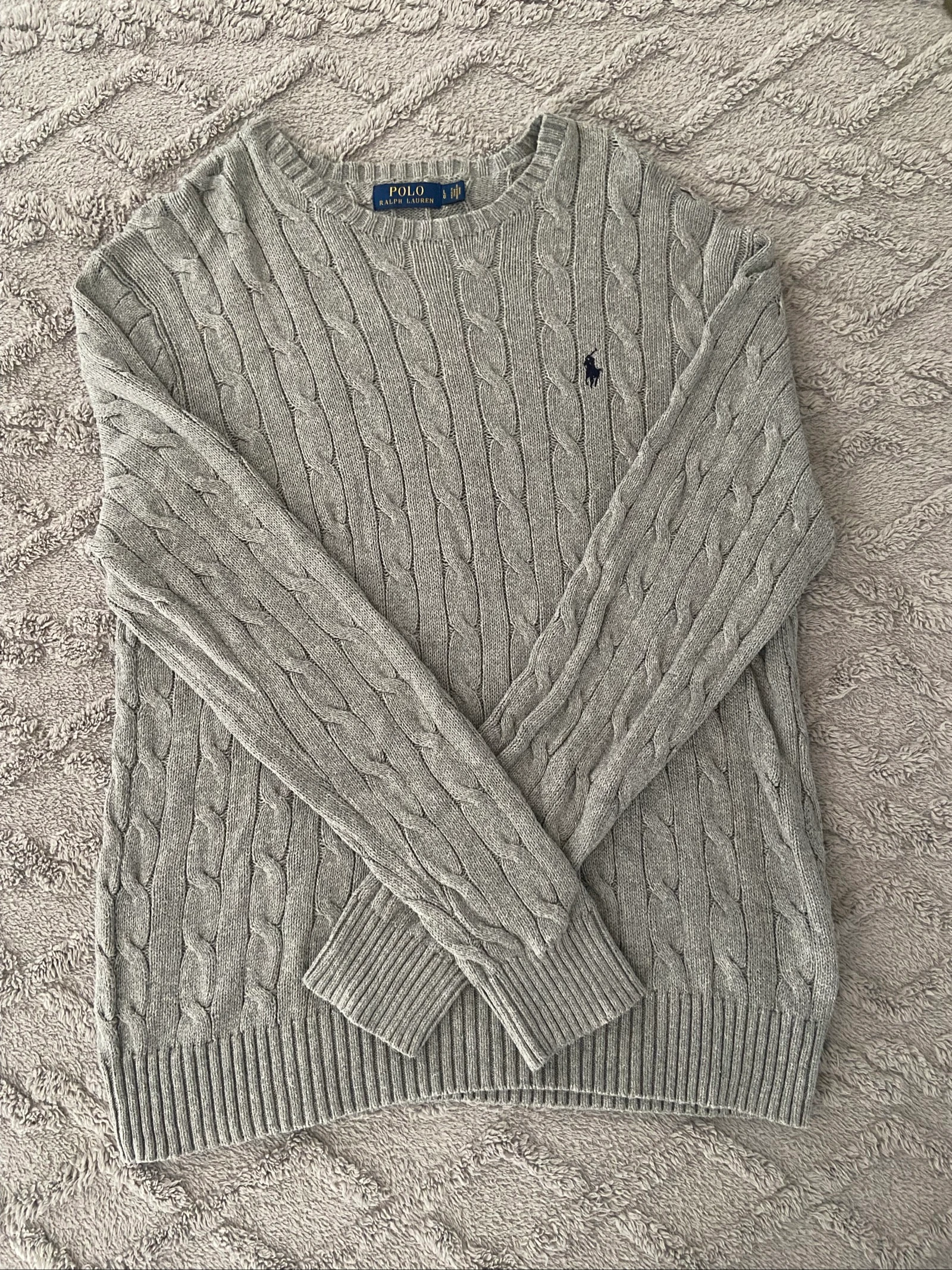 Polo Ralph Lauren Twisted Sweater – Gray – Size L – photo 2